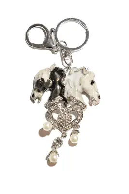 porte-cle cheval Noir