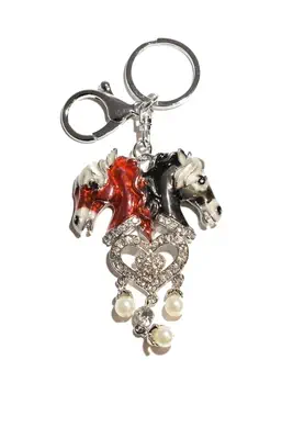 porte-cle cheval Rouge