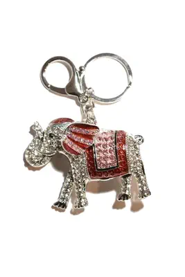 porte-cle éléphant Rouge