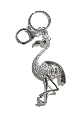 porte-cle flamand rose multicolore