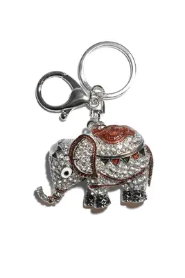 porte-cle éléphant Rouge