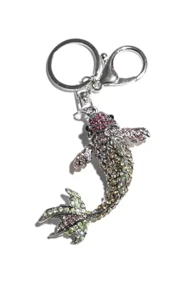 porte-cle poisson multicolore
