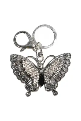 porte-cle papillon multicolore