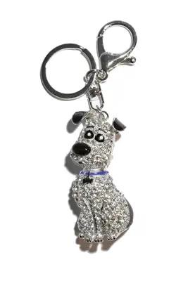 porte-cle chien nos meilleures amis multicolore