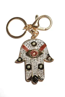 porte-cle main de Fatma multicolore