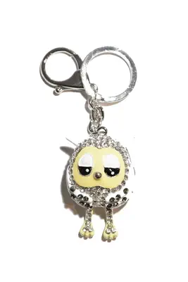 porte-cle chouette hibou multicolore