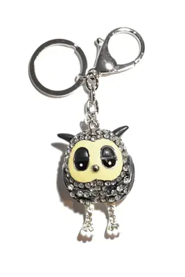 porte-cle chouette hibou multicolore