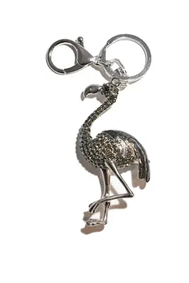 porte-cle flamand rose multicolore