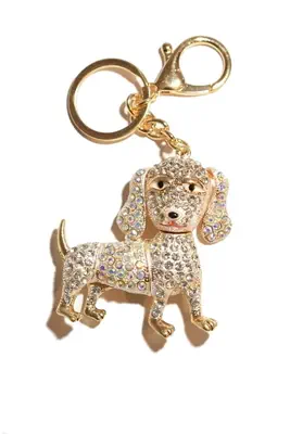porte-cle chien multicolore