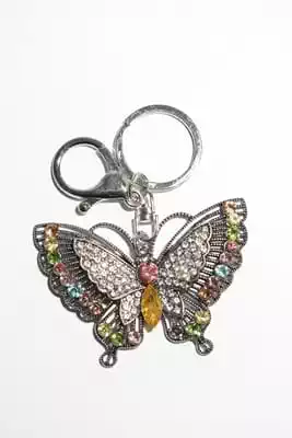 porte-cle papillon multicolore
