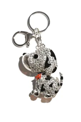 porte-cle chien multicolore