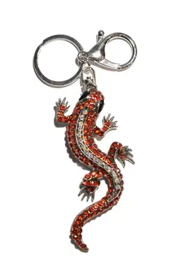 porte-cle salamandre multicolore
