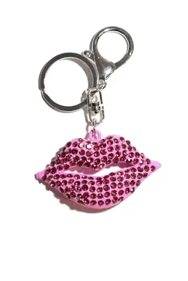 porte-cle lèvre multicolore