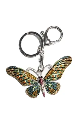 porte-cle papillon multicolore