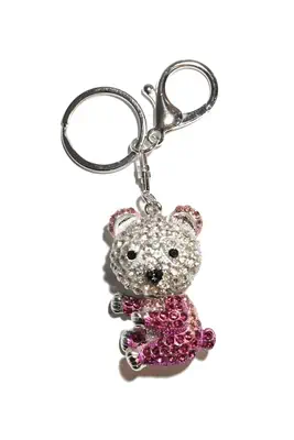 porte-cle ours multicolore