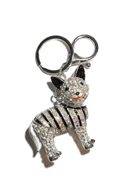 porte-cle chat multicolore