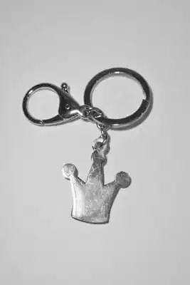 porte-cle couronne Argent