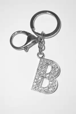 porte-cle lettre B Argent
