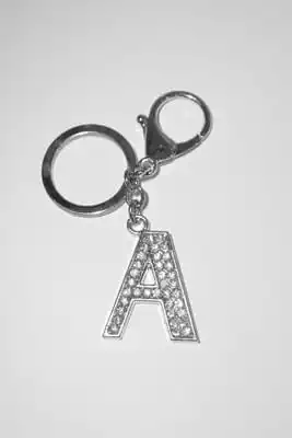 porte-cle lettre A Argent