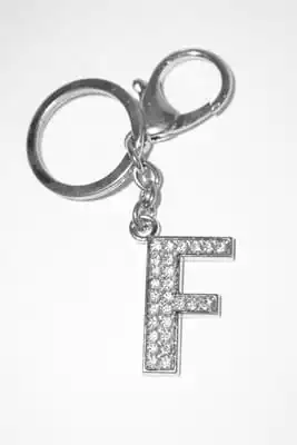 porte-cle lettre F Argent