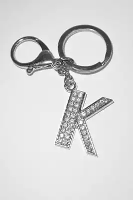porte-cle lettre K Argent