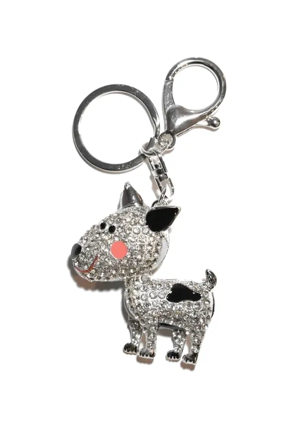 porte-cle chien Argent