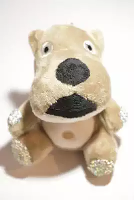 nounours hippopotame multicolore