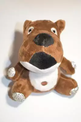 nounours hippopotame multicolore