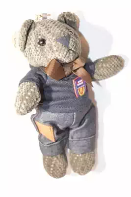 nounours ourson déshabillable multicolore