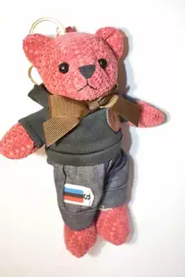 nounours ourson déshabillable multicolore