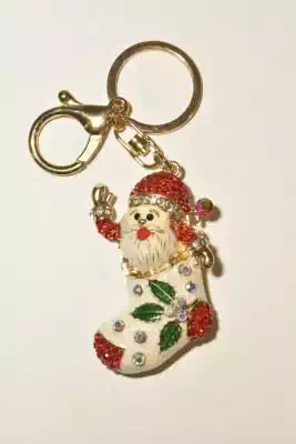 porte-cle Père Noël multicolore