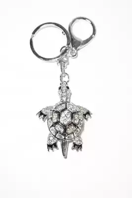porte-cle tortue multicolore