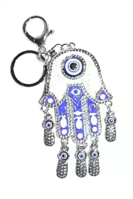 porte-cle main de fatma multicolore