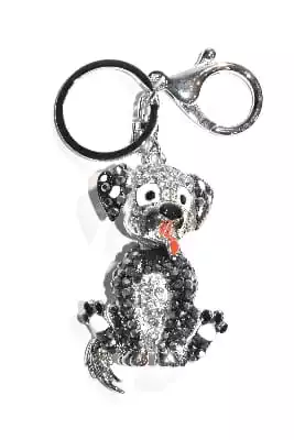 porte-cle chien multicolore