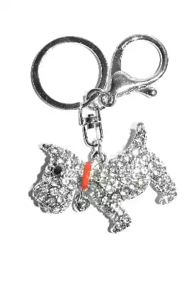 porte-cle chien multicolore