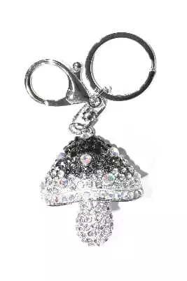 porte-cle champignon multicolore