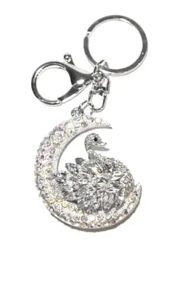 porte-cle cygne multicolore