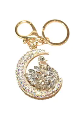 porte-cle cygne multicolore