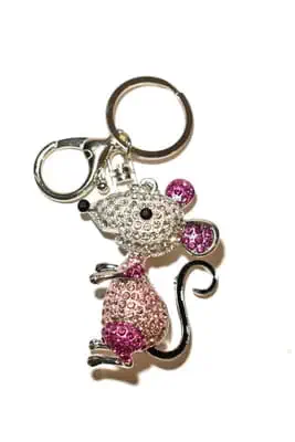 porte-cle souris multicolore