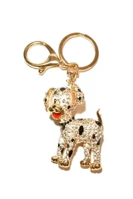 porte-cle chien multicolore