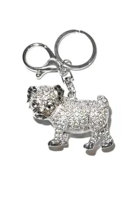 porte-cle chien multicolore