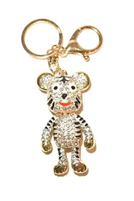 porte-cle tigre multicolore