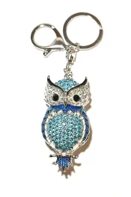 porte-cle hibou chouette multicolore