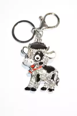 porte-cle vache multicolore P1465 