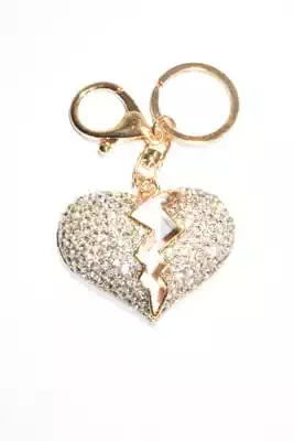 porte-cle Coeur multicolore