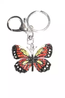porte-cle papillon multicolore