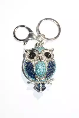 porte-cle hibou chouette multicolore