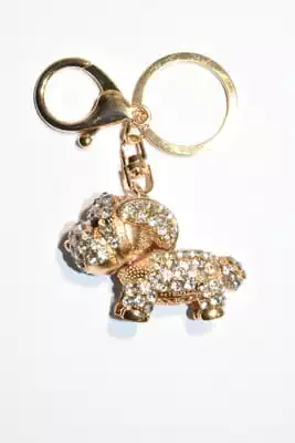 porte-cle chien multicolore