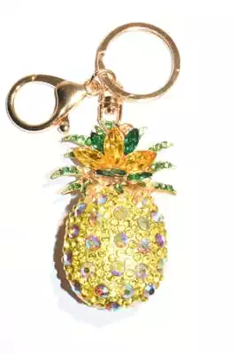 porte-cle ananas multicolore