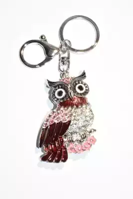porte-cle hibou chouette multicolore